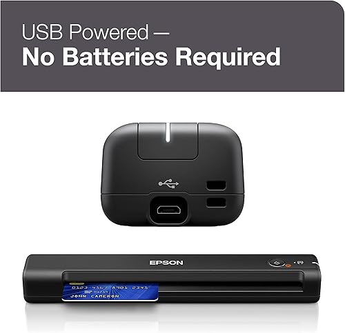 Miniatura 6 de Epson WorkForce ES-50 Escáner de documentos portátil alimentado por hojas para PC y Mac