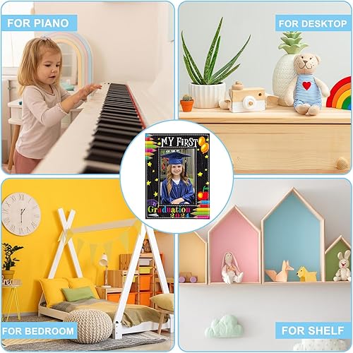 Miniatura 6 de FaCraft Prek - Marco de fotos de graduación preescolar para jardín de infantes, marco de fotos de primera graduación para niños, marco de fotos de