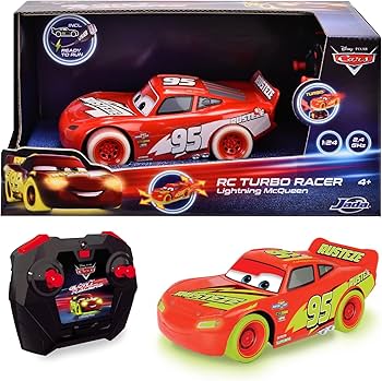 Amazon.com: Jada Dickie RC CarsGlow Rc.Light McQueen 1:24
