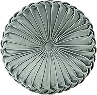 Vista 11 de HLOVME Cojín Decorativo Throw Pillow para Sofá de Calabaza 3D Redondo de Terciopelo para Sofá Cama Silla Suelo 15"X15", Púrpura Claro