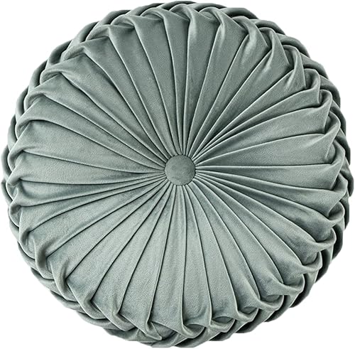 Miniatura 11 de HLOVME Cojín Decorativo Throw Pillow para Sofá de Calabaza 3D Redondo de Terciopelo para Sofá Cama Silla Suelo 15"X15", Púrpura Claro