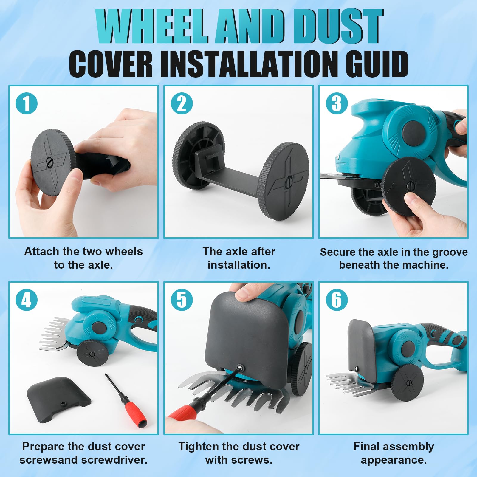 3 en 1 cortasetos telescópicos inalámbricos compatibles con Makita 18 V, tijeras de césped y arbustos, cuchillas de 220 mm y 130 mm cabeza inclinable 90 ° (sin batería)