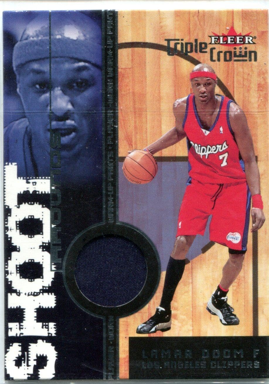 Lamar Odom 2000-01 Fleer Triple Crown Jersey Card - Unsigned Basketball Cards