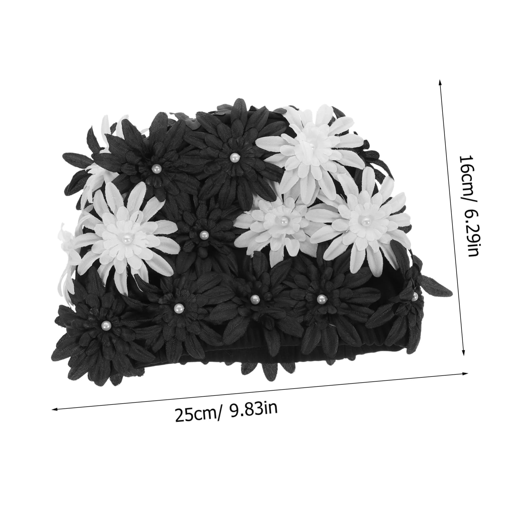 Bonnet de Natation Floral Étanche pour Capacité Élastique pour Cheveux Longs Épais Confort Optimal Bain Design Chic de Qualité