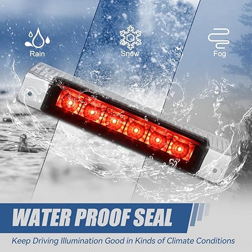 Miniatura 6 de Auto Dynasty Lámpara de freno LED trasera de montaje alto de tercera parte trasera compatible con Chevy Express GMC Savana 1500 2500 3500 2003-2017,