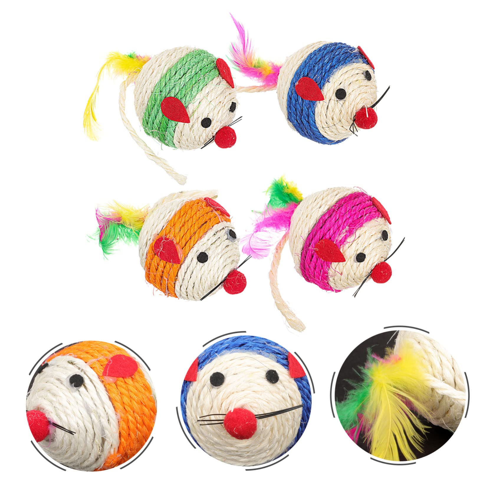Toddmomy 12piezas Juguetes Interactivos para Gatos De Juguetes Divertidos para Kittens Estimula La Curiosidad Seguro