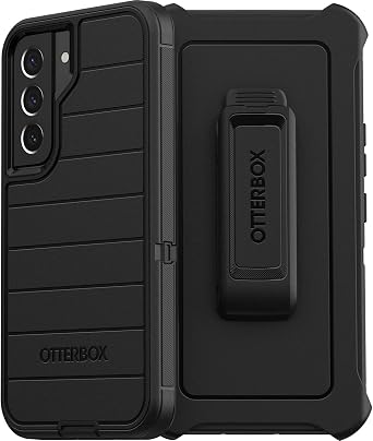 OtterBox Defender Series Case for Samsung Galaxy S22 Only - Holster Clip Included - Microbial Defense Protection - Non-Retail Packaging - Black