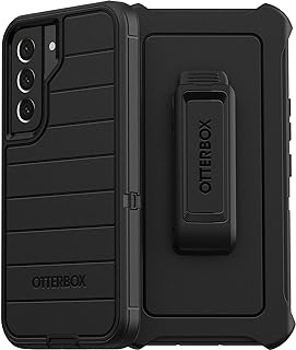 OTTERBOX Defender Series Case for Samsung Galaxy S22 (Only) - Holster Clip Included - Microbial Defense Protection - Non-Retail Packaging - Black