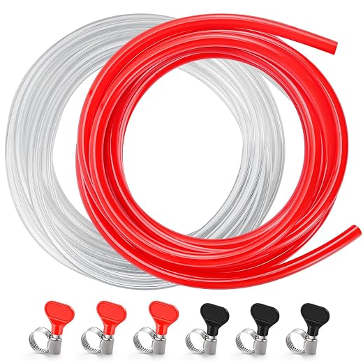 10FT Kegerator Beer Co2 Gas Lines Kit,ID 3/16" Keg Lines ID 5/16'' Co2 Hose