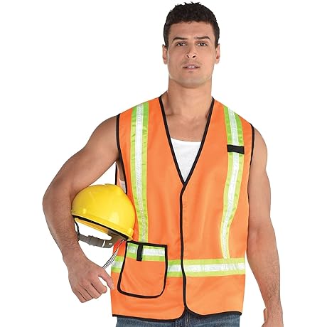 amscan Premium Adult Construction Worker Vest