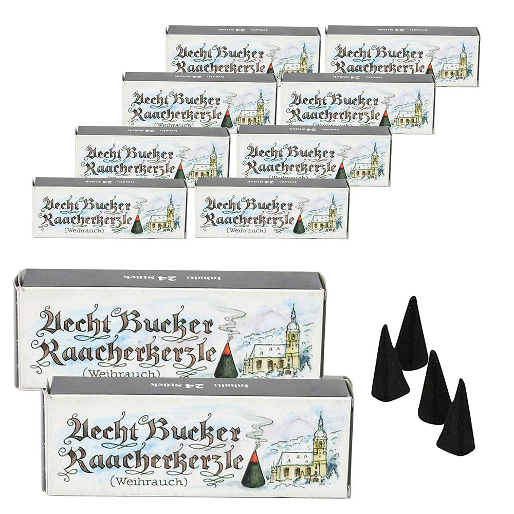 10 Päckchen - Echt Bucker Räucherkerzen - Weihrauch