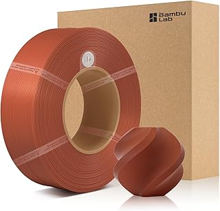 Bamboo1.75MM PLA Basic Refill Filament High Toughness High Speed &Easy Printing Eco Friendly with RFID for Bambu Lab A1,X1,P1 AMS 1KG +/- 0.03mm (Without Spool) (Brown 10800)