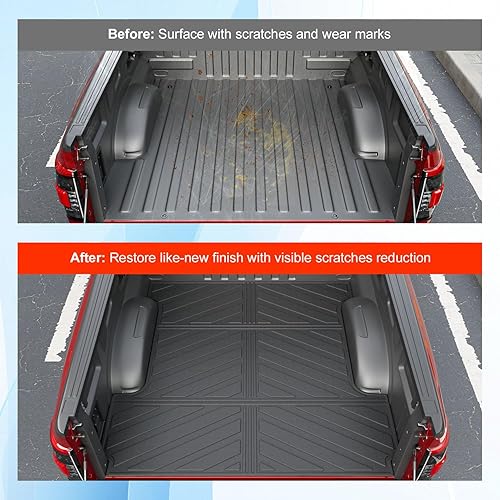 Miniatura 3 de powoq Tapete de caja de camioneta de 5.5 pies compatible con Ford F150 2015-2026, forro de caja de camión, protección para todas las estaciones