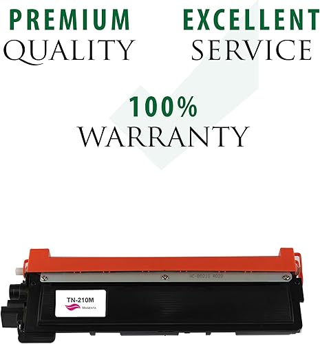 Miniatura 4 de Tinta y tóner premium | Cartucho de tóner refabricado para TN-210M - Cartucho de impresora láser de rendimiento estándar compatible con Brother
