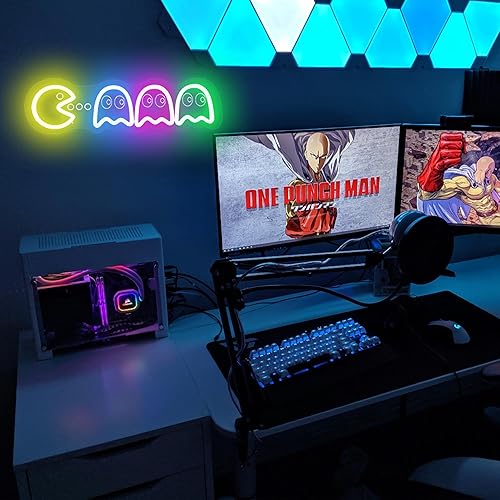 Miniatura 9 de Letrero de neón de feliz cumpleaños para decoración de pared, letrero LED de feliz cumpleaños alimentado por USB, reutilizable, para decoración de