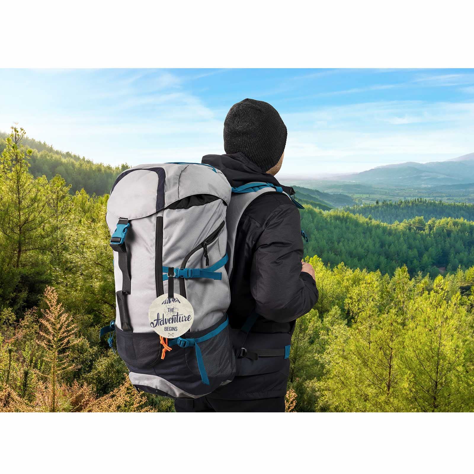 TKS MITLAN Inspirujące cytaty Etykiety bagażowe do walizek Adventure Begins Mountain Skórzane walizki bagażowe Etykieta identyfikacyjna Pokrywa prywatności Etykieta na torbę podróżną Etykieta dla