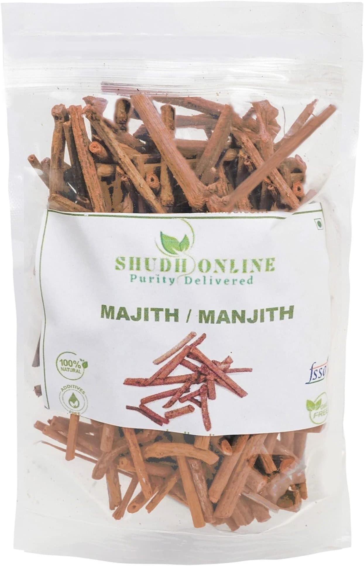 Manjistha Root, Majith Organic, Indian Madder (50 Grams) - Eating, Skin whitening, Face, Hair - Manjishtha, Manjishta, Manjishta, Manjista
