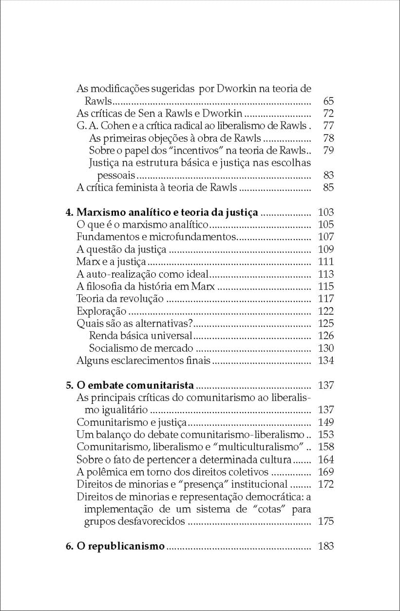 As Teorias Da Justiça Depois De Rawls. Um Breve Manual De Filosofia Politica (Em Portuguese do Brasil)