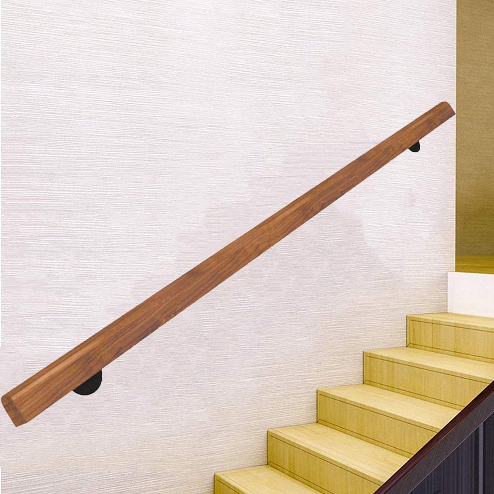 Rampe d'escalier en bois antidérapante pour sécuriser le couloir familial et les marches intérieures
