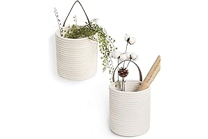 Goodpick Wall Mount Rope Hanging Basket