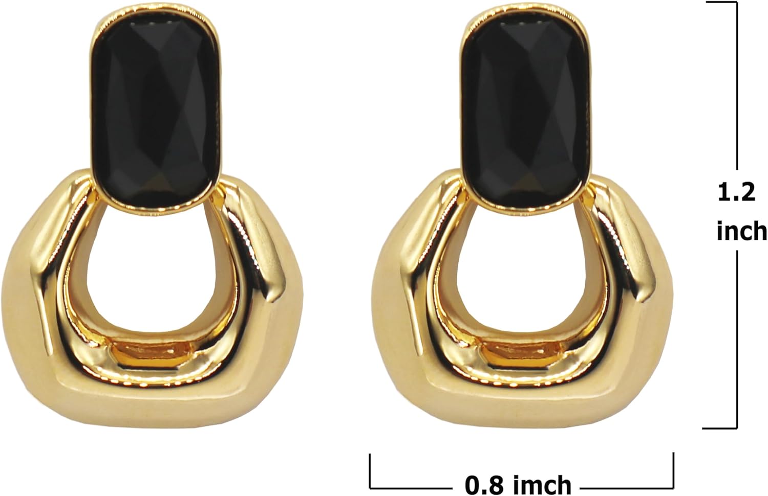 Dangle Drop Earrings for Women Cute Gold Geometric Statement Jewelry - Image 5