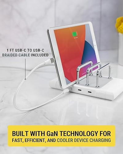 Miniatura 5 de Scosche BL2MD BaseLynx 2.0 Vert, estación de carga vertical USB-C de 60 W para múltiples dispositivos, organizador de cargador con 3 puertos de