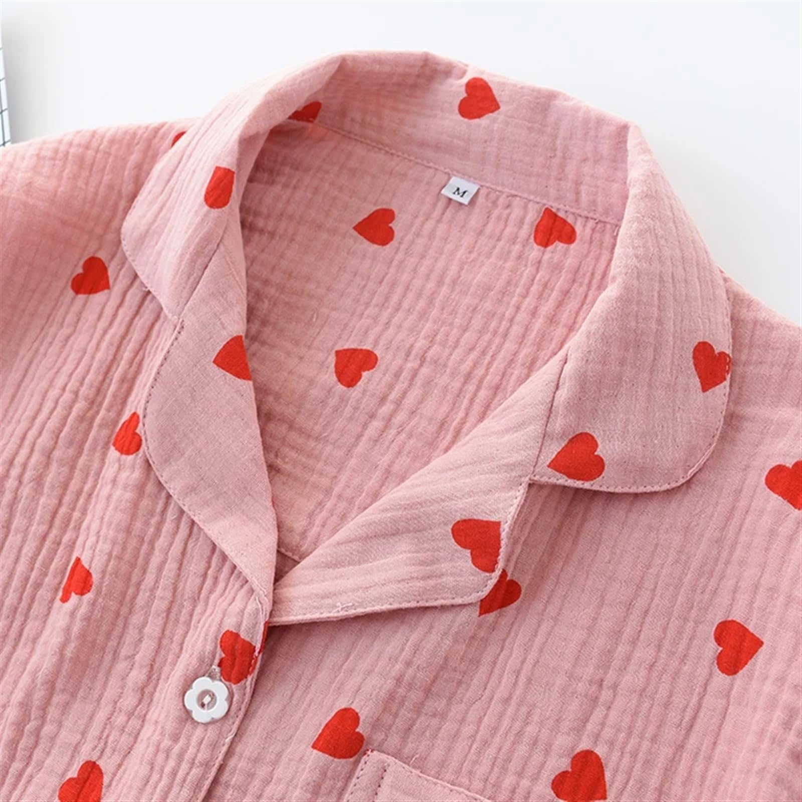 Pijamas de Mujer Conjuntos de Pijamas de otoño for Mujer, Ropa for el hogar, Pijamas de algodón Estampados, Ropa de Dormir for Mujer, Ropa de casa(Yellow,L)
