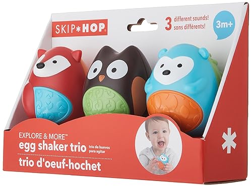 Miniatura 4 de Skip Hop Egg Shaker Trio - Juguete para bebé Explore y más juego de 3 piezas