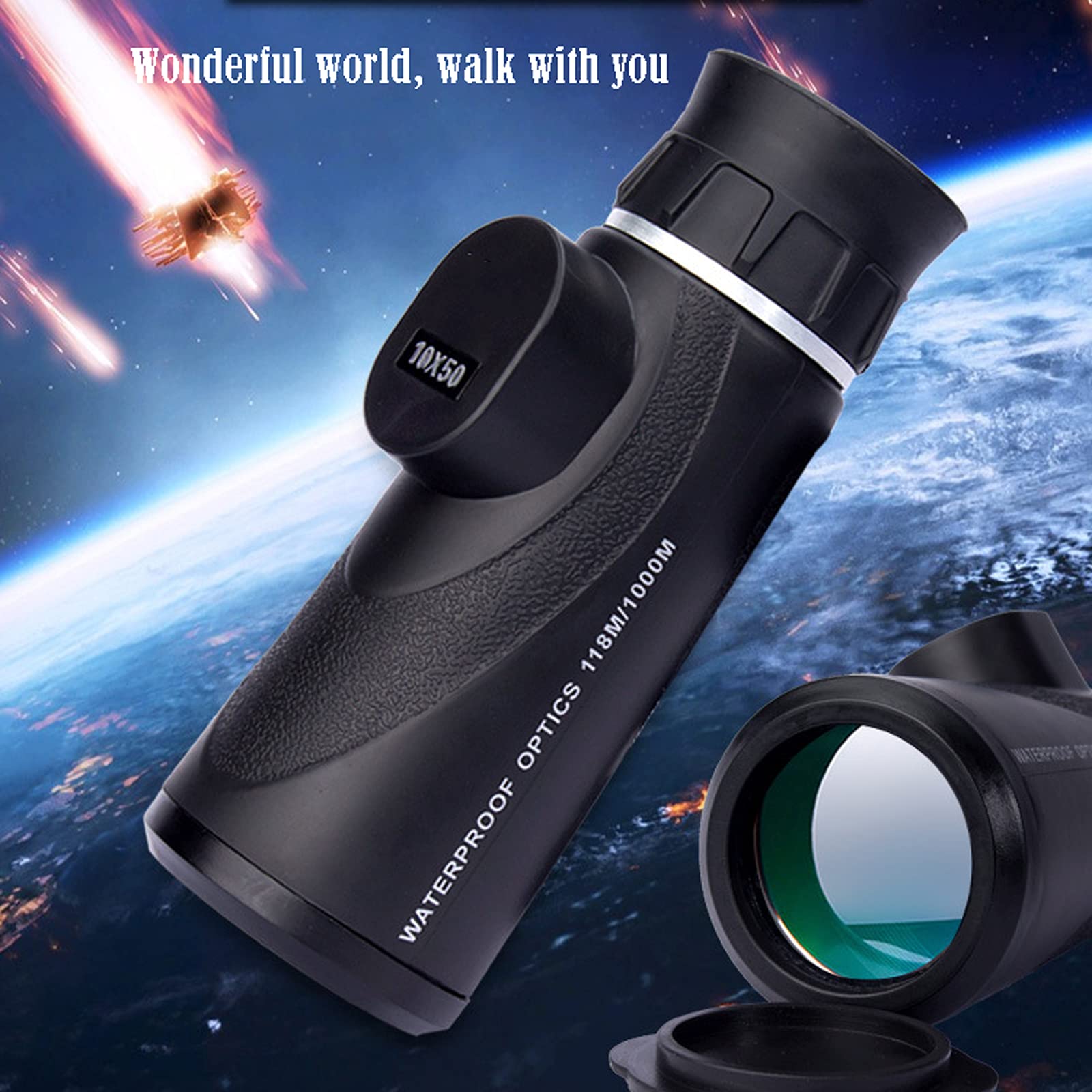 Lunety dla dorosłych Kompaktowy, monokularowy teleskop do smartfona Noktowizor, przeciwmgielny HD - do strzelectwa sportowego, obserwacji ptaków, krajobrazu, łowiectwa i astronomii