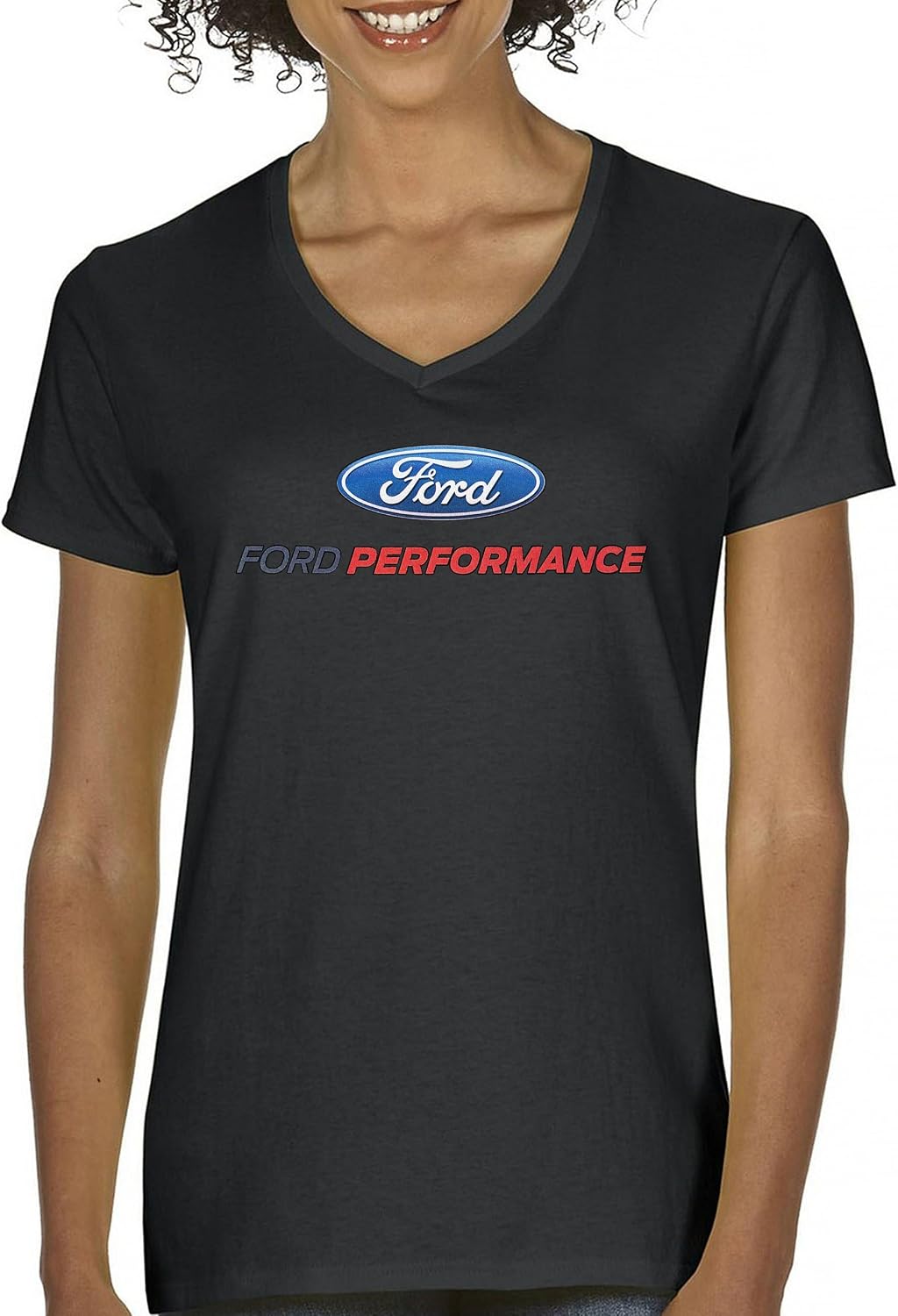 Ford Performance V-Neck T-Shirt Ford Mustang GT ST Racing