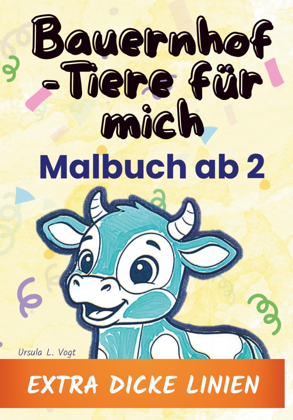Bauernhof-Tiere für mich: ab 2 - dicke Linien