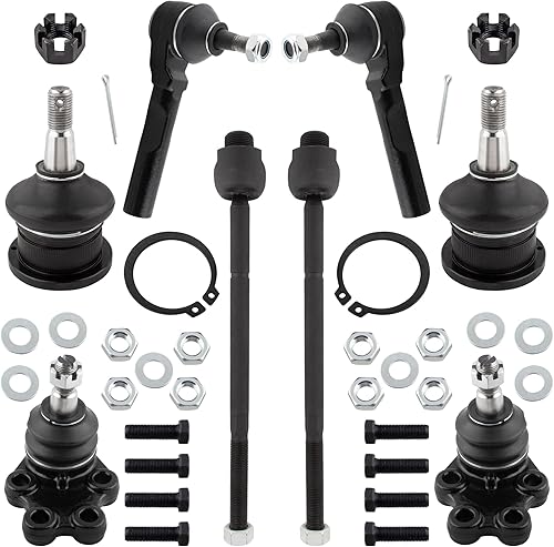 MYSMOT ES3492T EV370 K6539 K6540 Extremos de barra de acoplamiento delantero interior y exterior, rótulas superiores e inferiores para Chevrolet