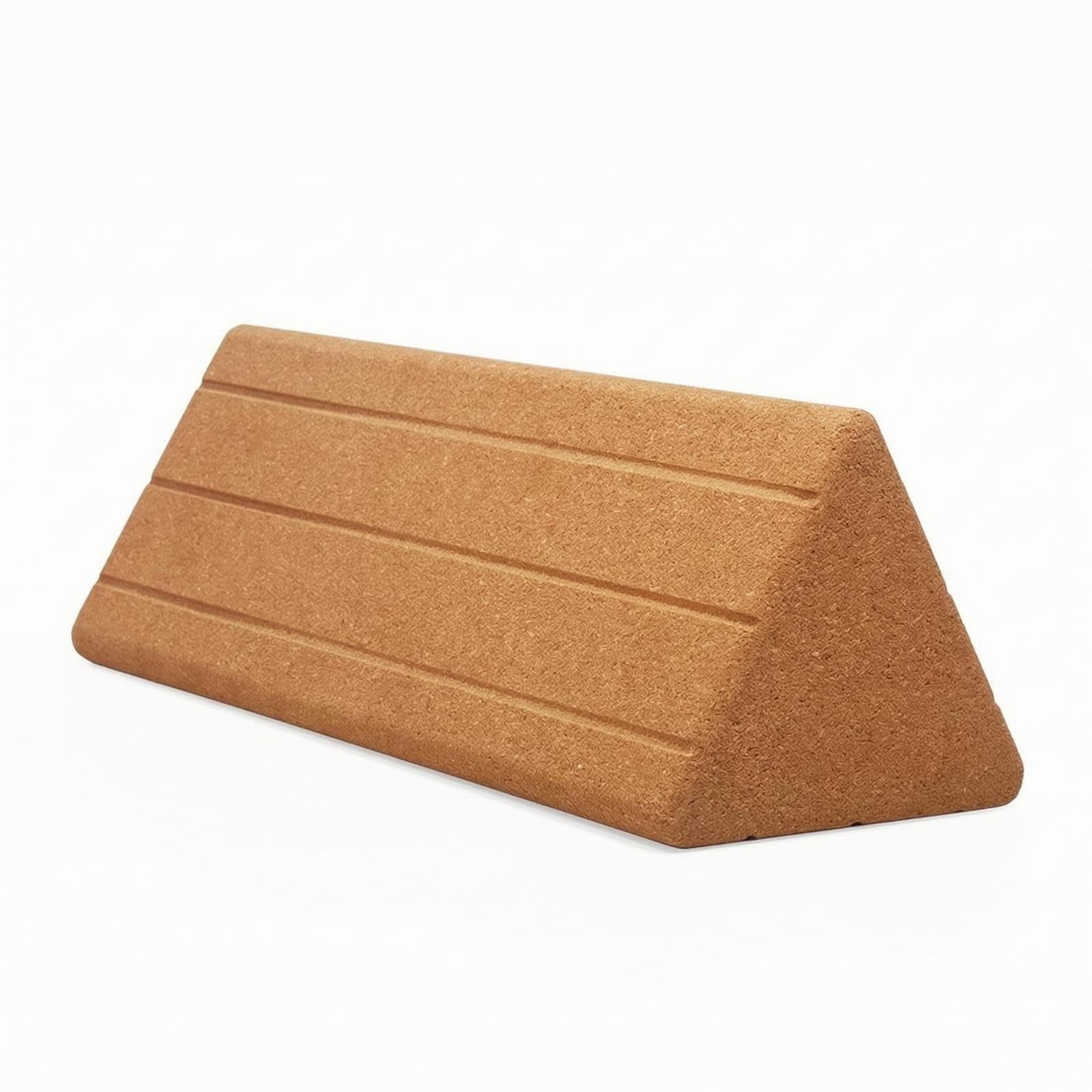 Stretch Wedge Block Triangular Stretch Support Tool Slanted Cork Wedge for Yogis, Athletes, Stretching, Mobility Training 30CM Cork Triangle-image-32