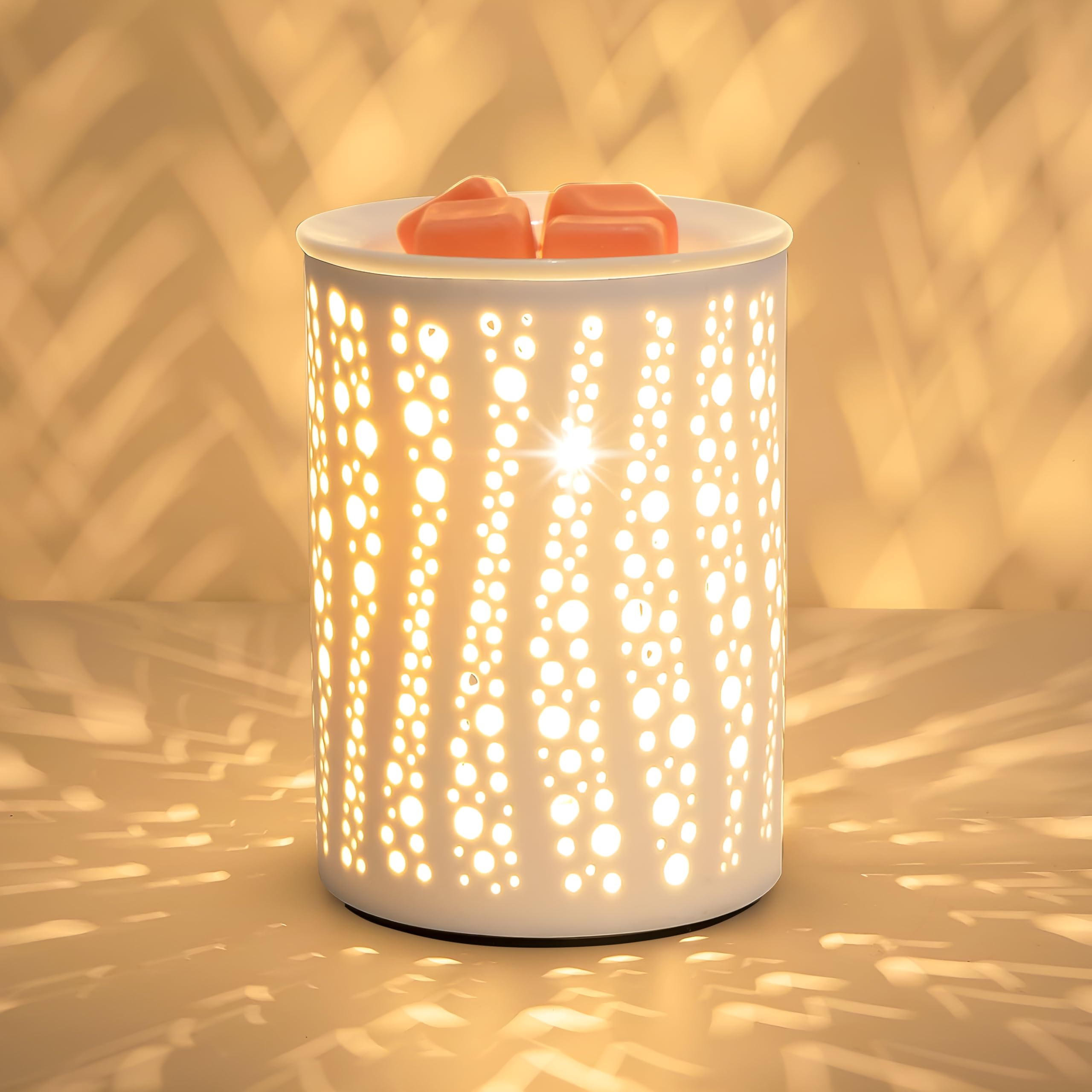 PALANCHY Wax Melt Burner Glass Oil Burner Electric Wax Melt Warmer Candle Warmer Burners Melter Fragrance Warmers for Home Office Bedroom Aromatherapy Gift& Decor (Starry Night)