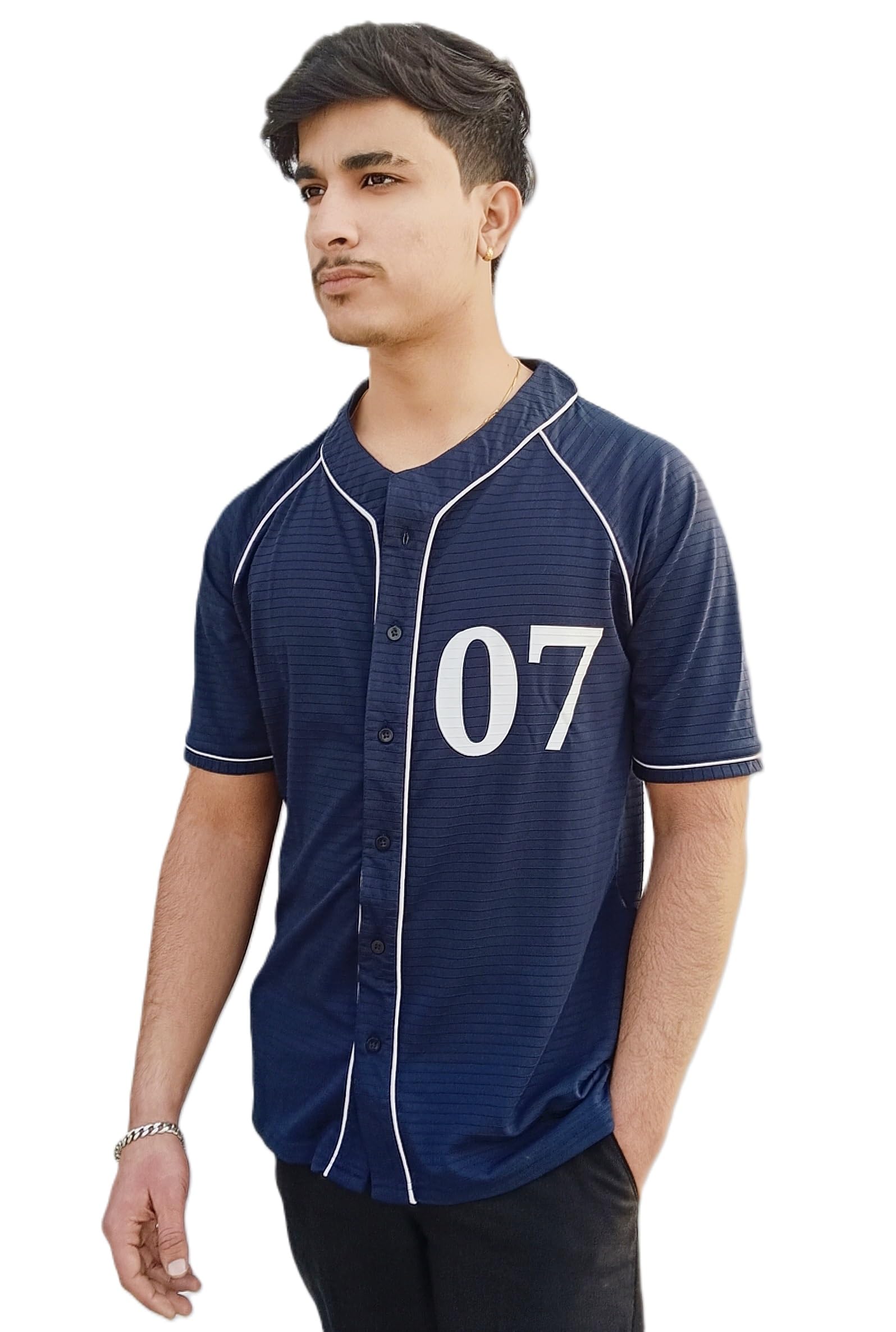 GenericMen's Baseball Jersey // Casual Shirt for Men // 07 Number Jersey