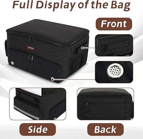 Miniatura 7 de Skureay Organizador de casillero de coche para maletero de golf, organizador de almacenamiento de coche de 2 capas con compartimento separado para