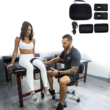 BFR Blood Flow Restriction Bands, Complete Arm Packaging, Occlusion Training, Compact Training System, Carry Case Full Set