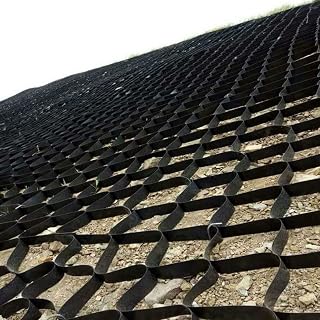 Retaining Walls Slope Stabilizer Geocell Grid, 4inch Thick Gravel Stabilization Ground Grid for Patios, Sheds, Garden Pathways and Parking, Durable HDPE (Color : WxL, Size : 4x5m/13x16ft)