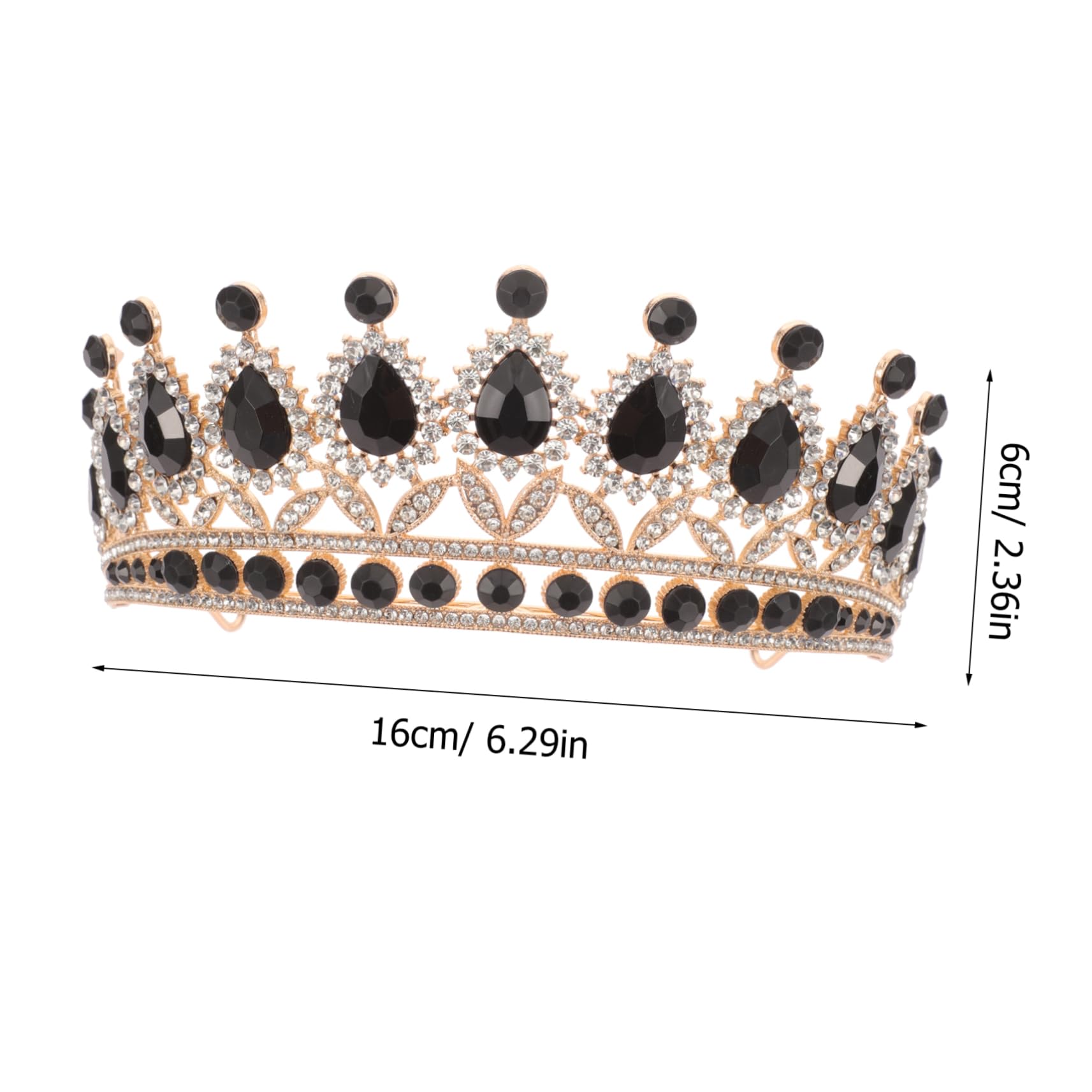 Healeved 5 Juegos Conjunto de Joyería para Mujer con Diadema de de Brillantes y Pendientes Colgantes para Bodas y Cumpleaños Diseño Vintage