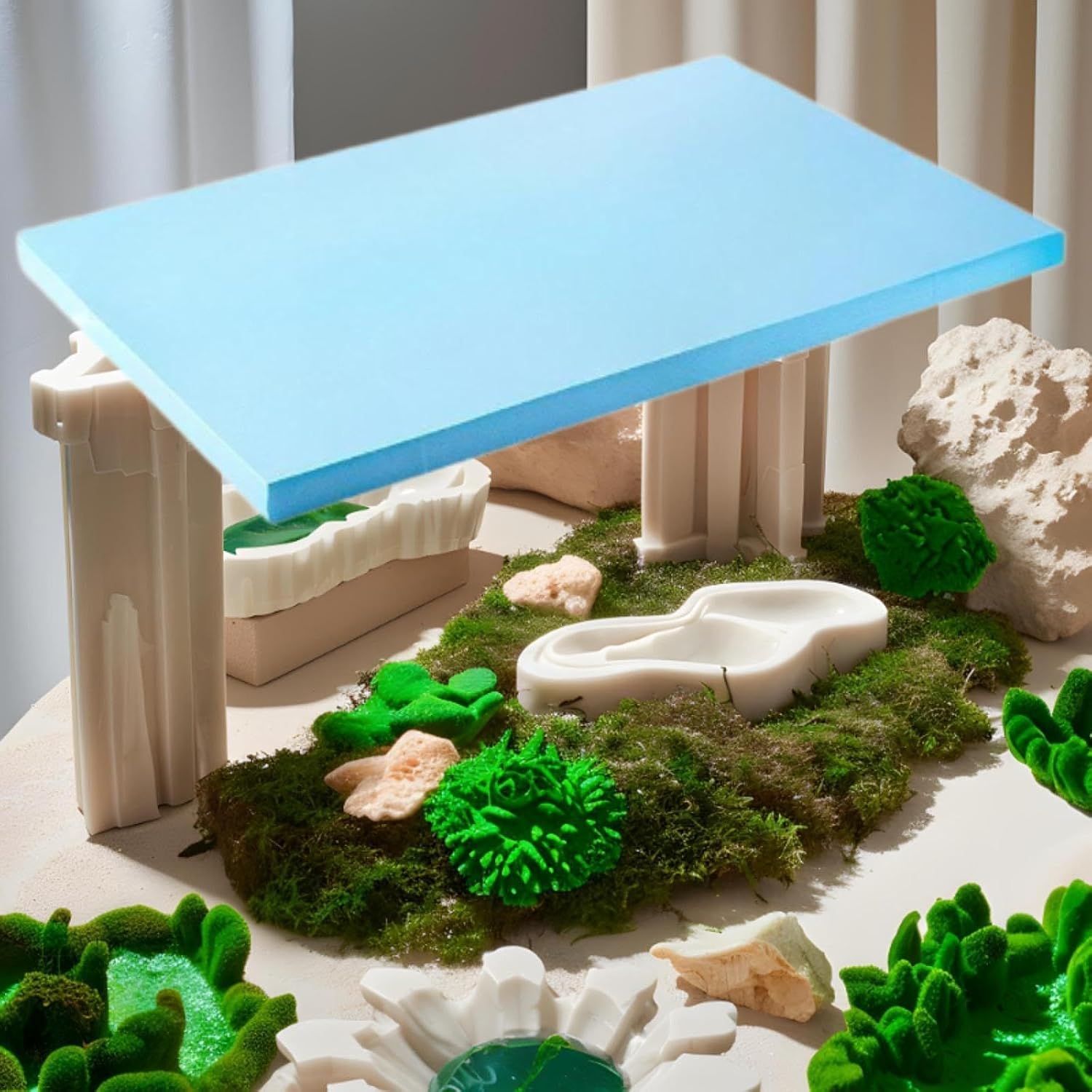 Craft Polystyrene Craft Board Board Art Project Diorama Base for Hobby Model Making Micro Landscape Floral Design, 3.7x40x60CM