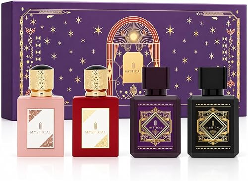 Mystical Perfume Gift Set, 4 Fragrances with Decorative Box