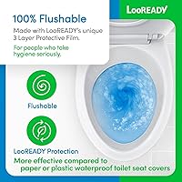 Vista 4 de Fundas desechables para asiento de inodoro, extragruesas y grandes (18 x 22 pulgadas), funda de asiento de inodoro envuelta individualmente