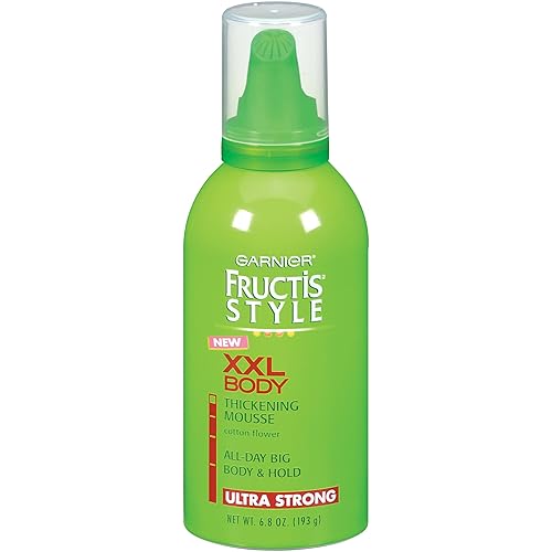 Garnier Fructis Style XXL - Mousse para engrosar el cuerpo, agarre ultra fuerte, 6.8 onzas