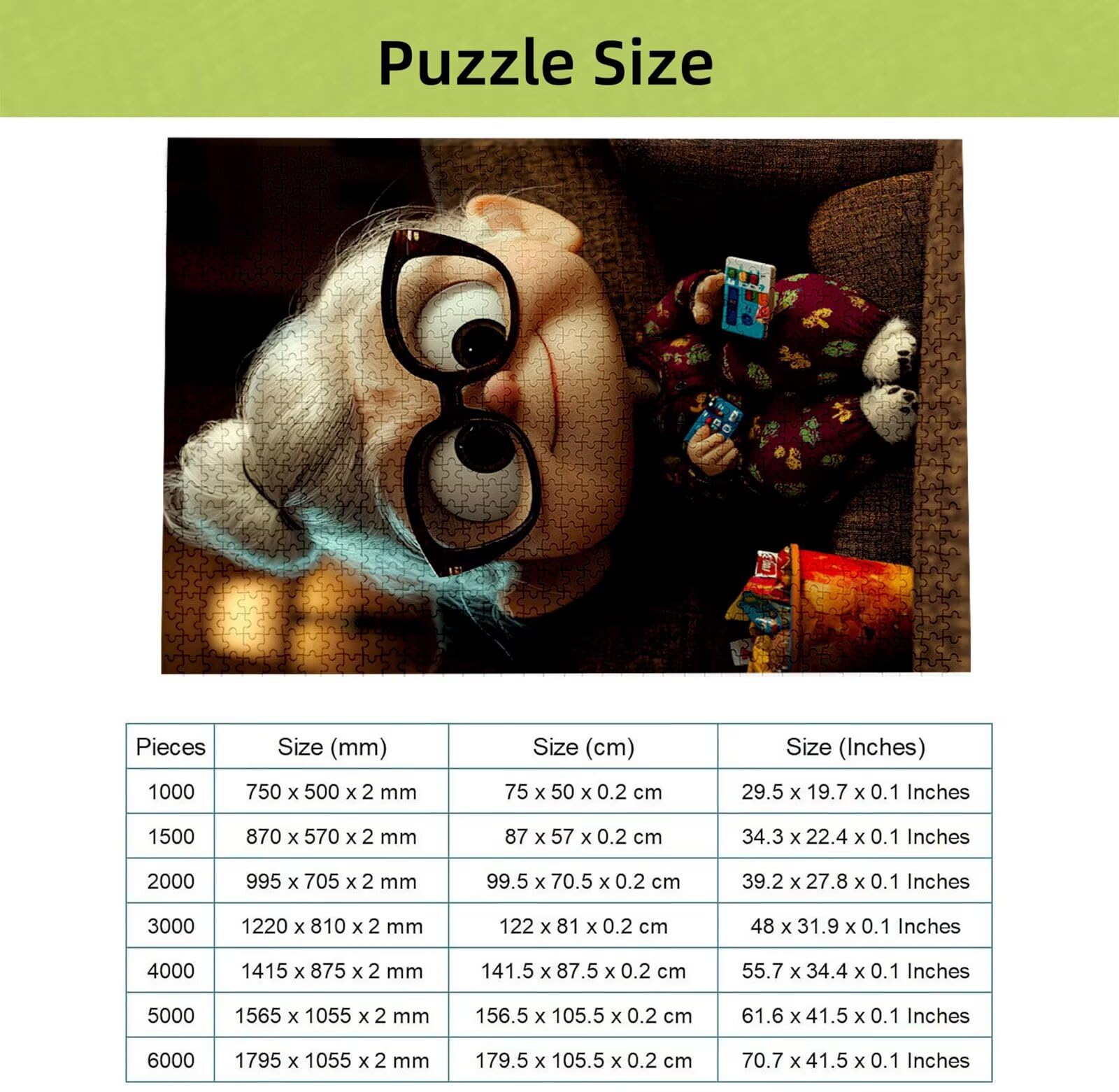 Puzzle 4000 Piezas Dibujos Animados, Puzzle Mujer con Caja para Adultos, 141x87 cm, DIY 4000 Piezas Rompecabezas Madera para Adultos, Rompecabezas Desafiante para Decoracion Hogar y Pared, H-7614