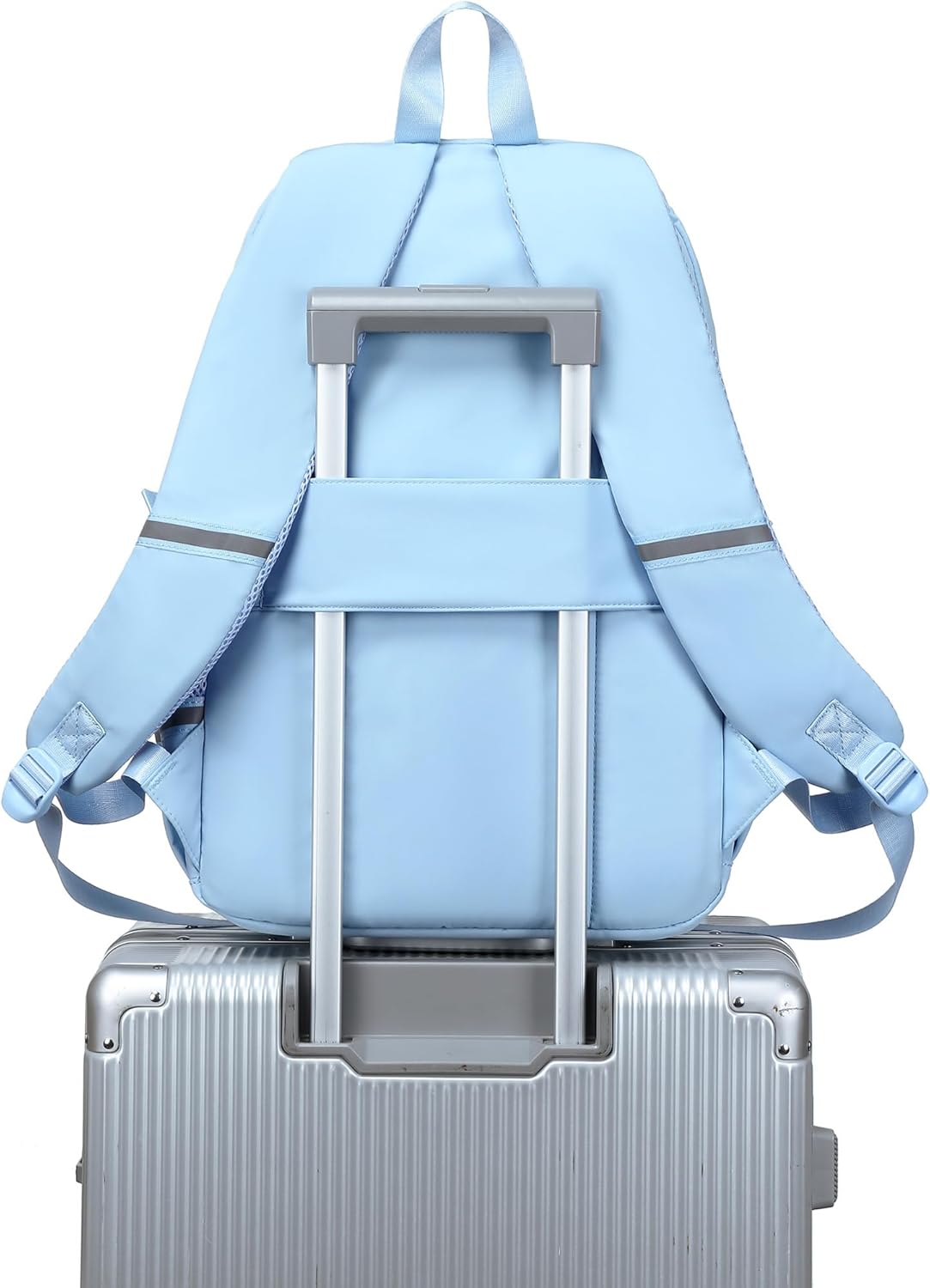 abshoo Big Student Laptop Backpack For College Women Middle High School Teen Girls Bookbag Travel Daypack (Light Blue) - Image 6