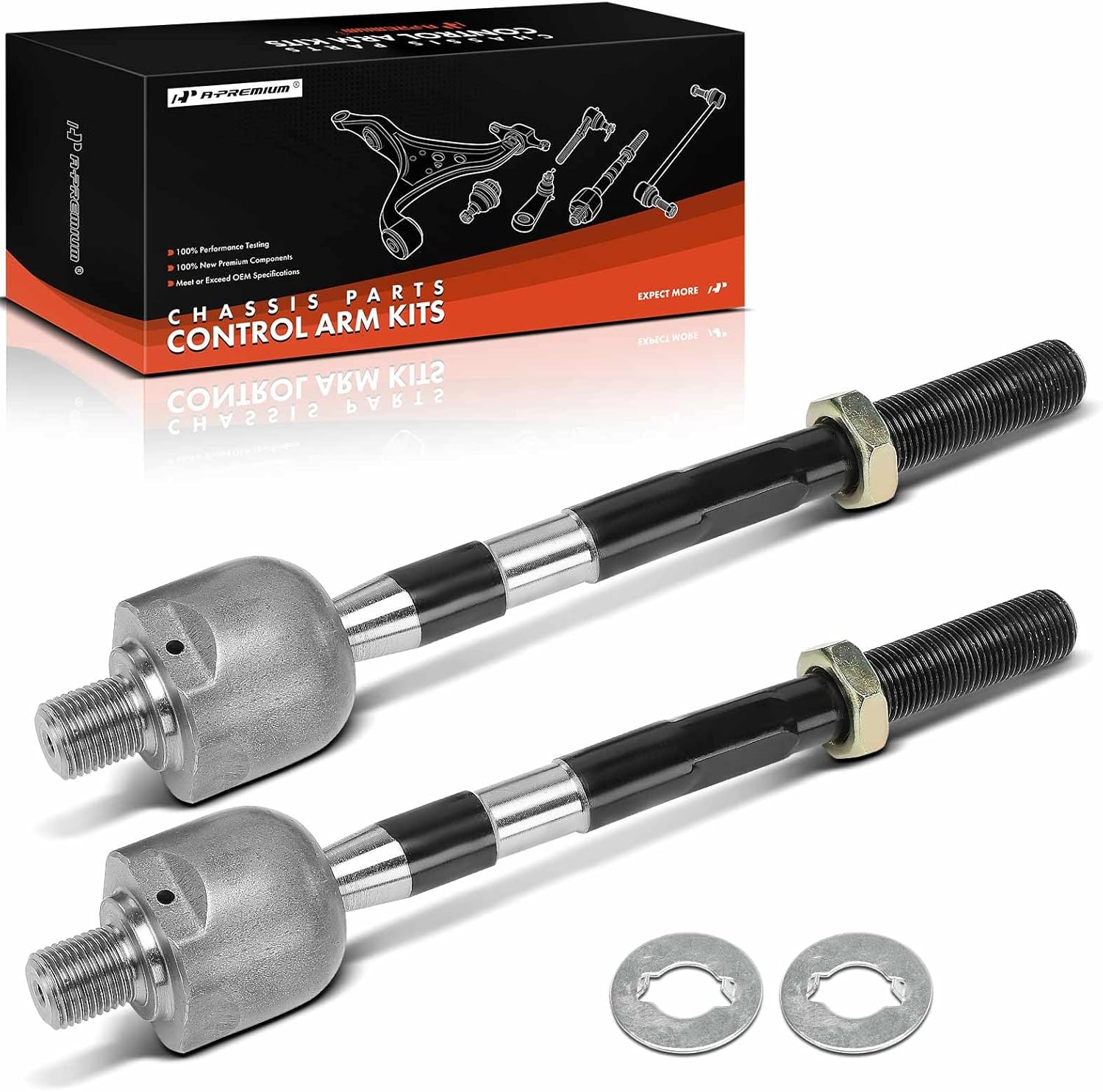 A-Premium 2 x Front Inner Tie Rod Ends Compatible with Hyundai Veracruz 2007-2012