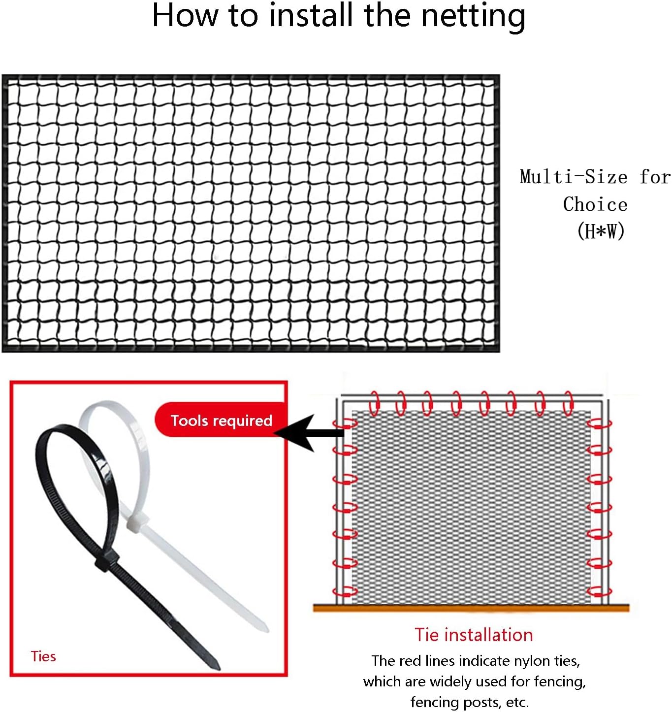 Balcony Safety Netting for Kids and Pets Anti Fall Net for Balcony Stairs and Patio Outdoor Climbing Net (4x5m/13x16ft)