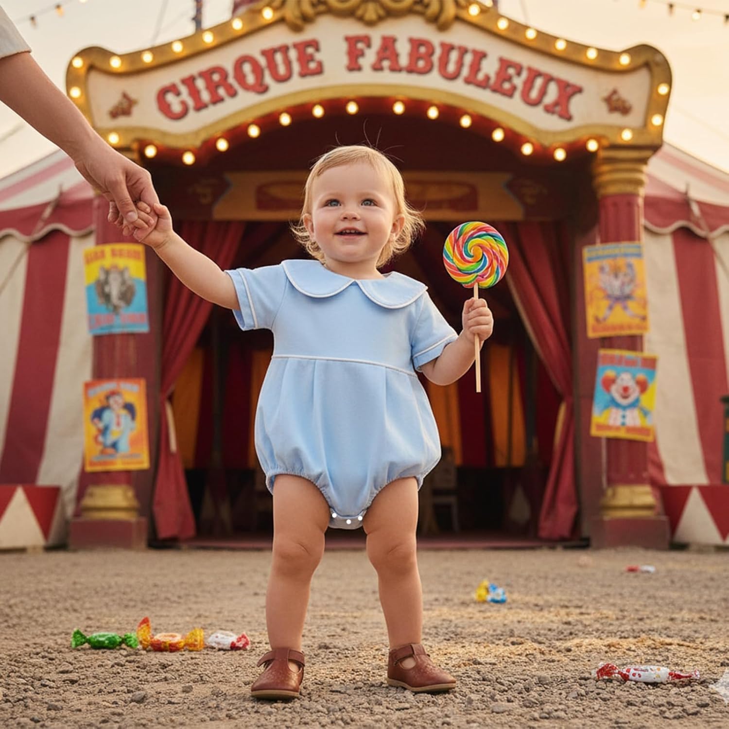 Lamuusaa Newborn Baby Girl Boy Clothes Summer Short Sleeve Doll Collar Romper One Piece Bodysuit Shirts 0 3 6 12 18 Months - Image 3