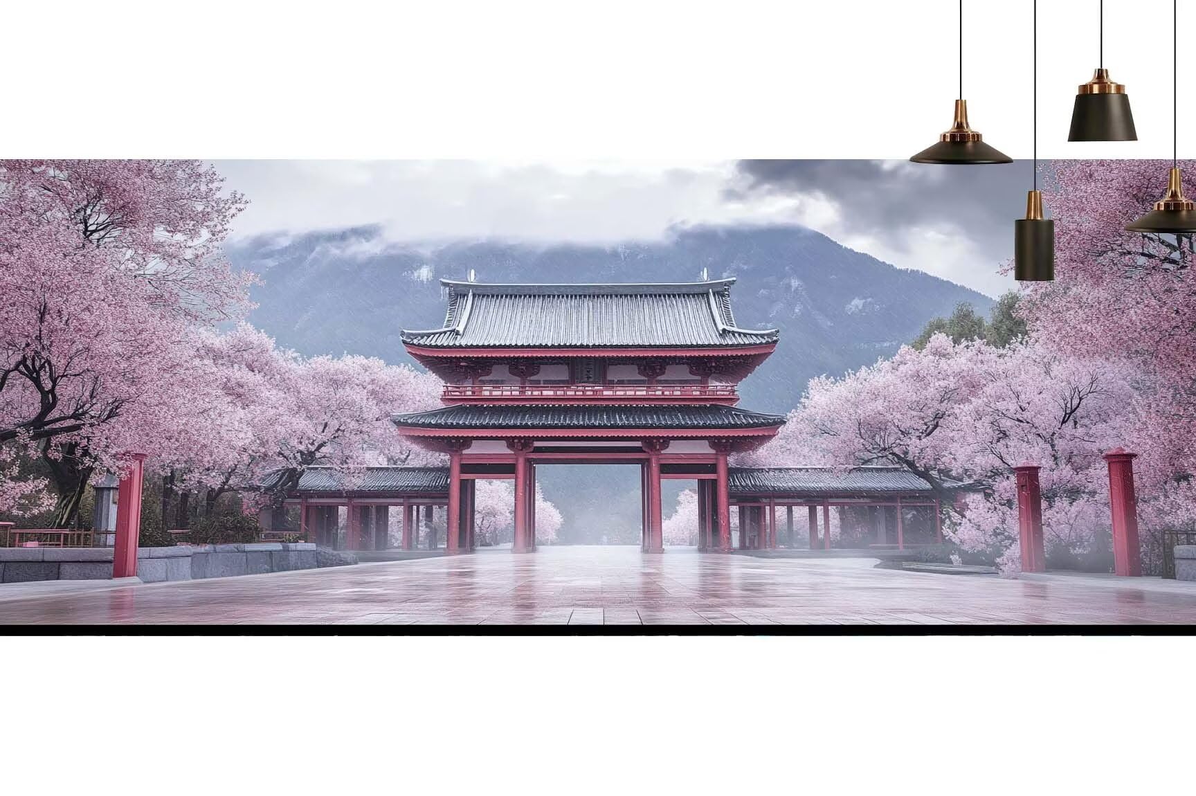 Japon Diamond Painting Fleur Diamond Painting Enfant Broderie Kit Complet, 5D Peinture Diamant Point de Croix Cristal Artisanat,DIY Tableau Strass Diamant Canevas Débutant Kit, Gifts 60x120cm M681