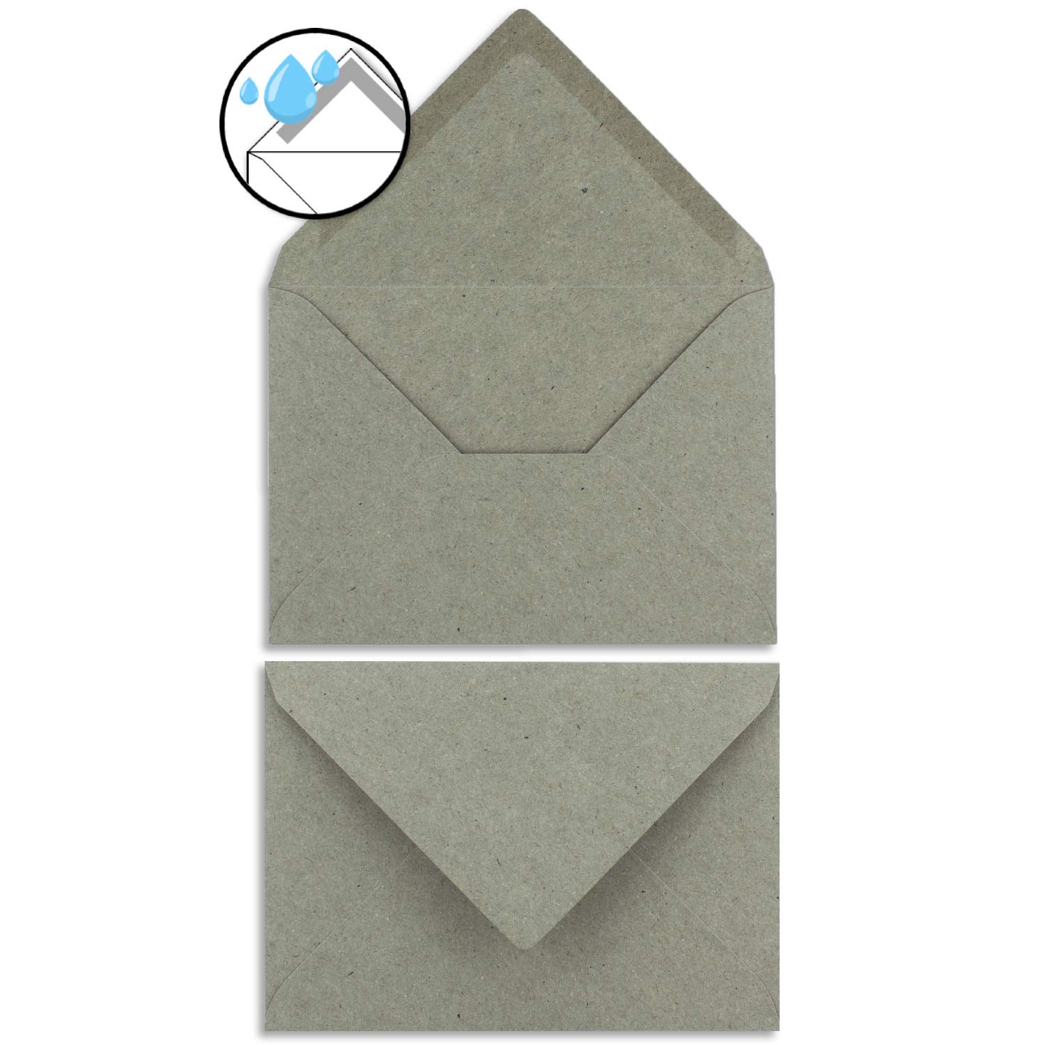 200 juegos de cartas DIN A4 - papel natural en popurrí natural crema con plumas y ramas - con sobres DIN C6 en papel kraft gris y verde papelería imprimible ideal para invitaciones de boda